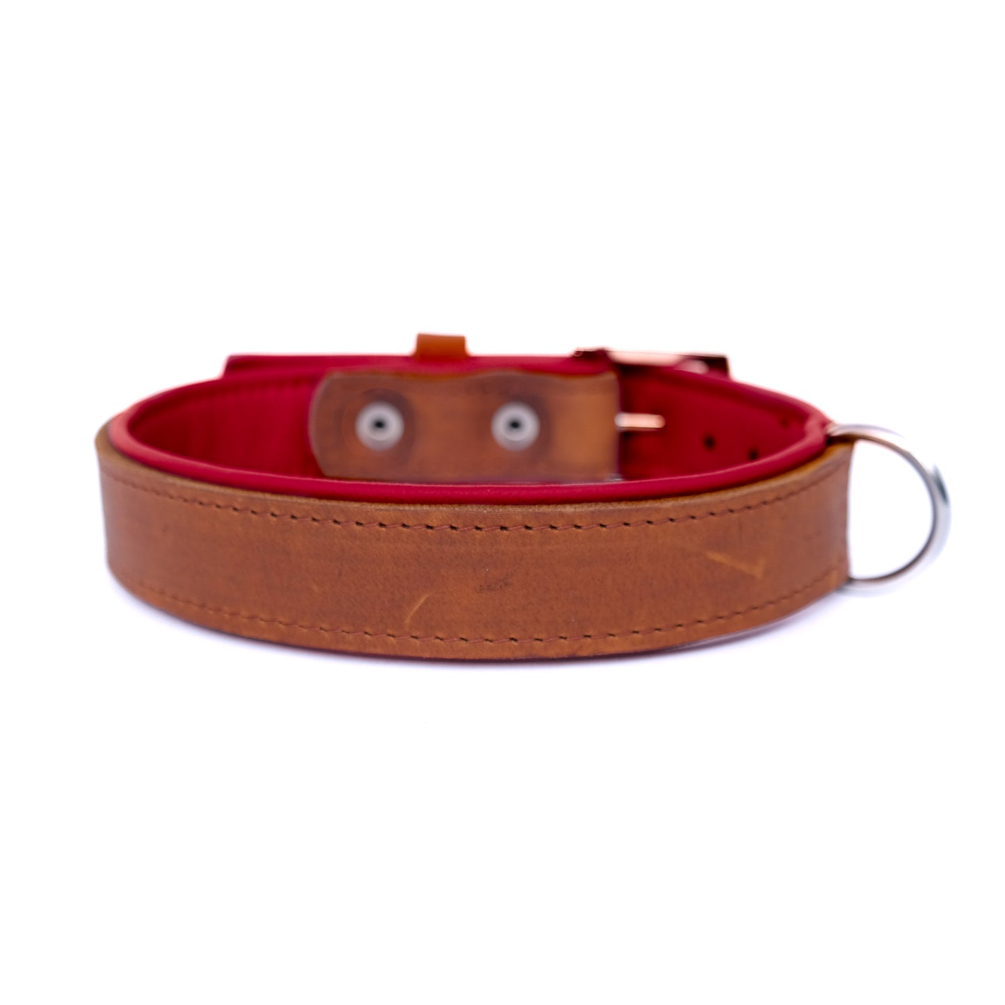 Halsband Bowie - cognac / cherry