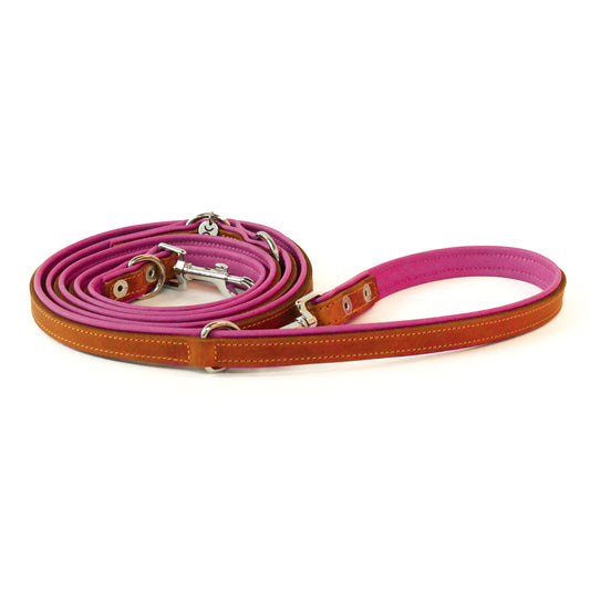 Verstelbare riem - cognac / bubblegum