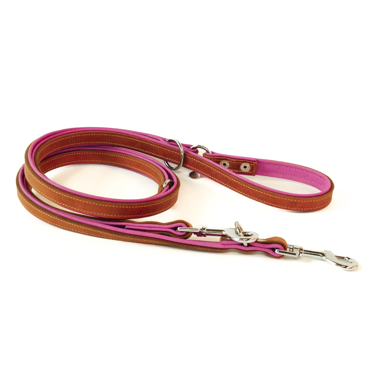 Verstelbare riem - cognac / bubblegum