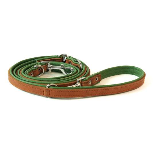 Verstelbare riem - cognac / olive