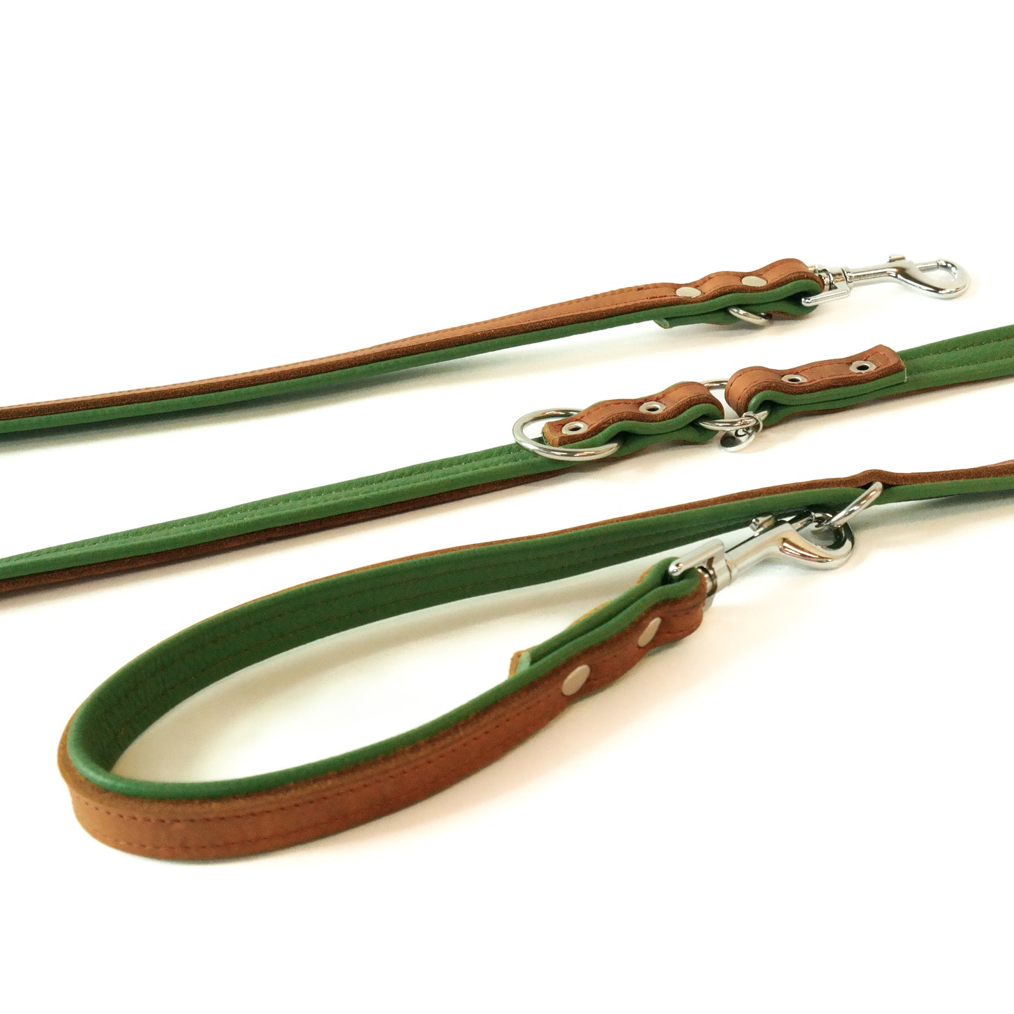 Verstelbare riem - cognac / olive