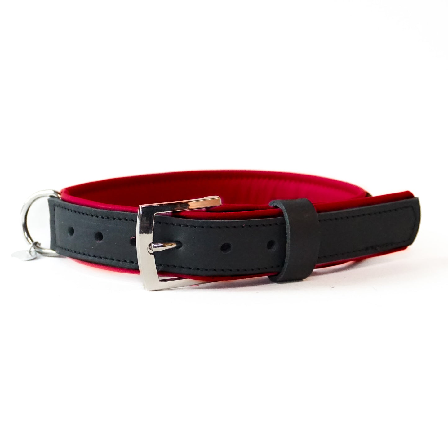 Halsband Bowie - black / cherry