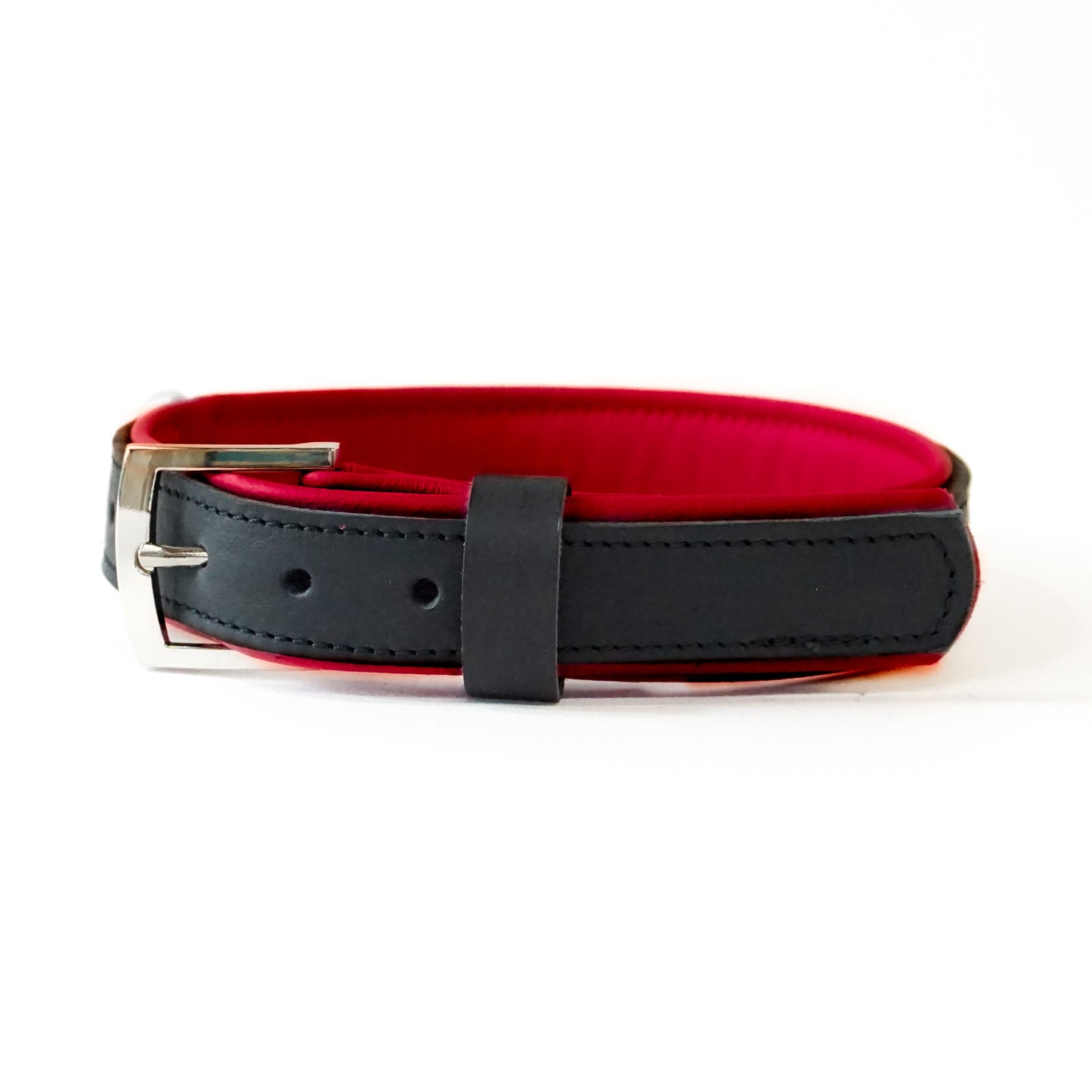 Halsband Bowie - black / cherry