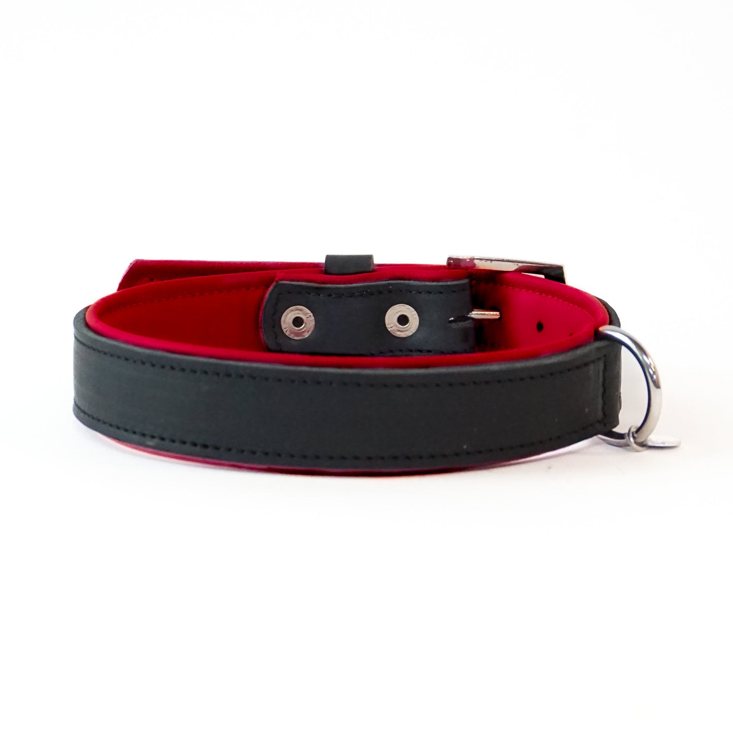 Halsband Bowie - black / cherry