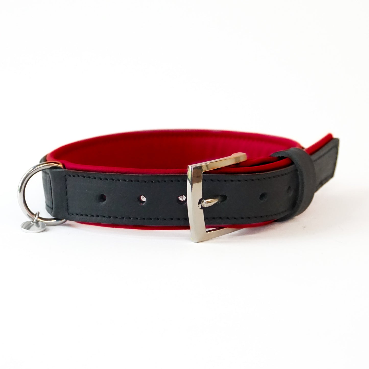 Halsband Bowie - black / cherry