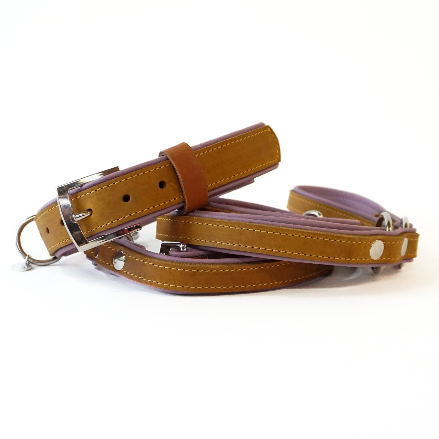 Halsband DOX x SEB - cognac / lavender