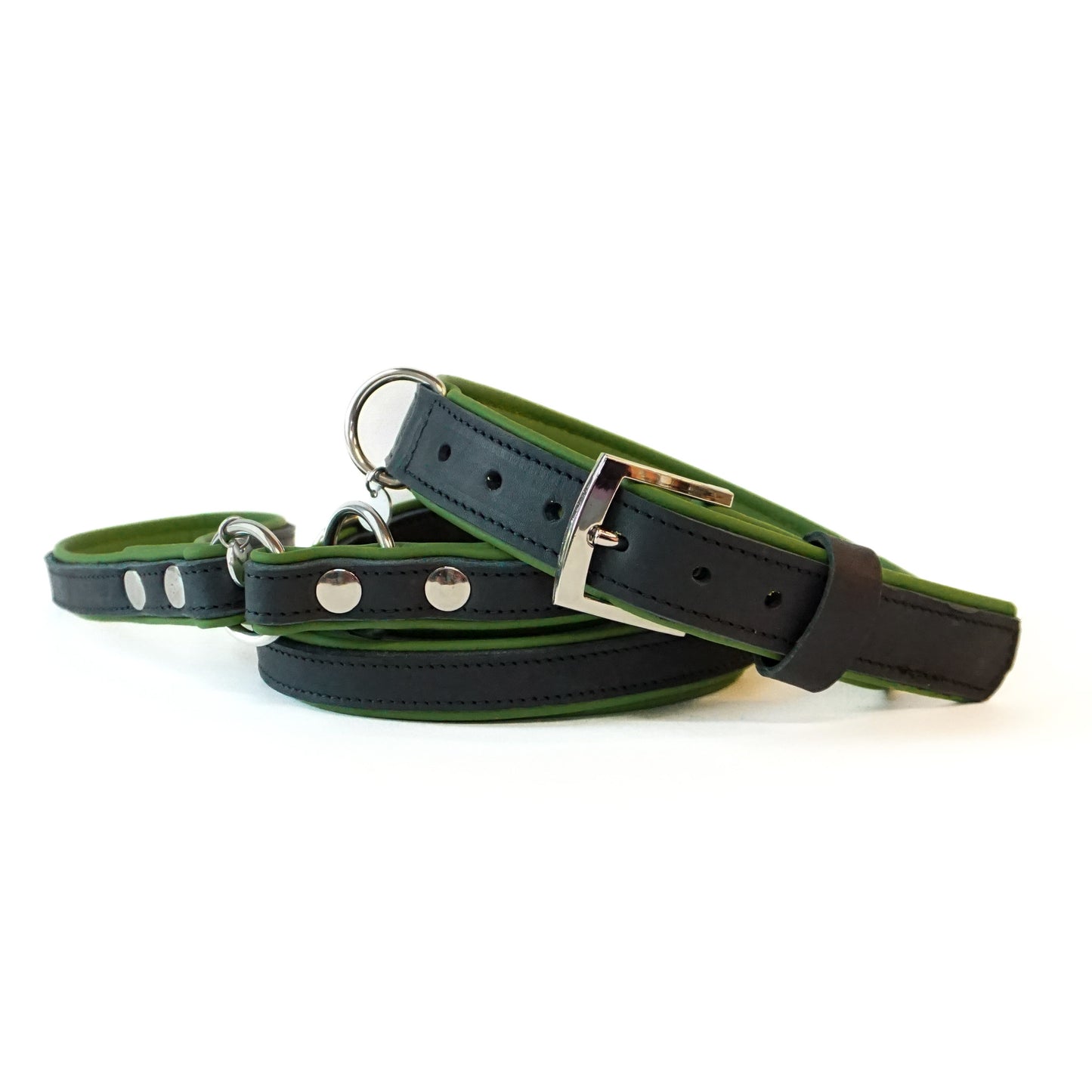 Halsband Bowie - black / olive