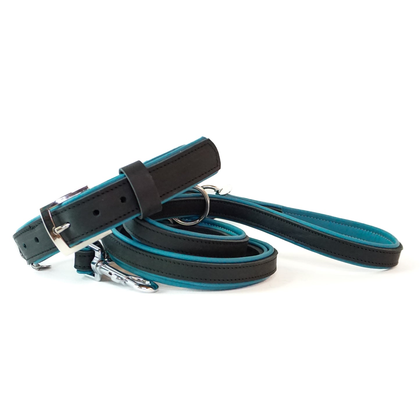 Halsband Bowie - black / ocean blue