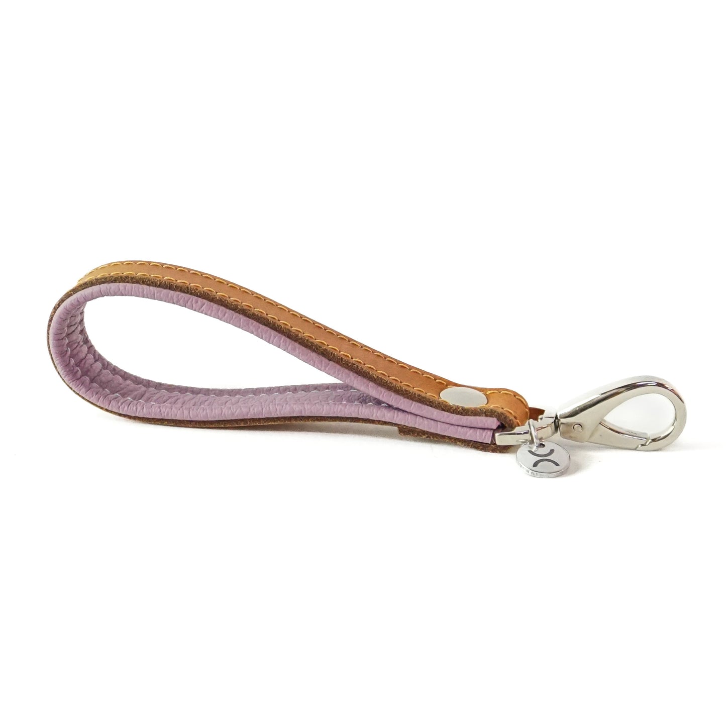 Sleutelhanger Bowie - cognac / lavender