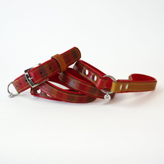 Riem HAND PAINTED EDITION - striped / cherry